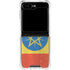 Ethiopia Flag Distressed Galaxy Z Flip5 5G Clear Case